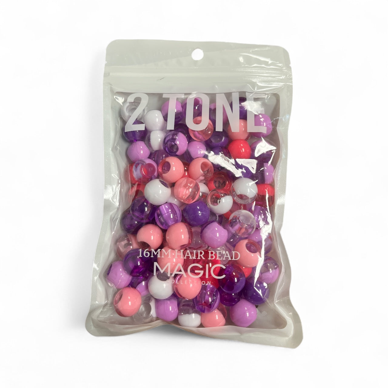 16MM Hair Bead 2 Tone "Barbie"